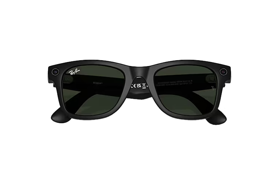 Ray Ban Meta Wayfarer Sunglasses Black Frame with Transition Lenses